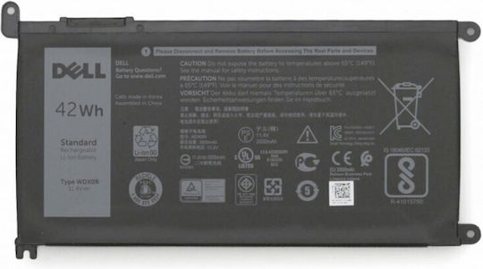 Compatible Battery for Dell Latitude Inspiron Vostro DELL WDX0R WDXOR T2JX4 Y3F7Y with 3680mAh SQWP29DM0ZQKI