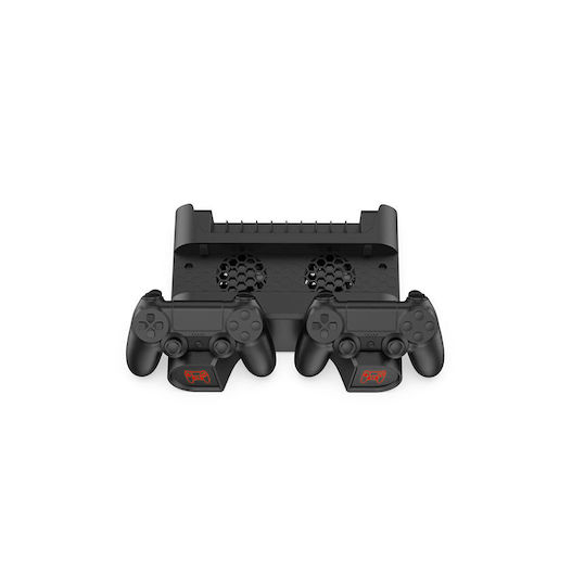 Dobe Βάση Φόρτισης 2 Χειριστήρια Ps4 Μαύρη 37895430