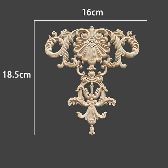 Wooden Carving Solid Wood 18.5x16cm Dhw-347