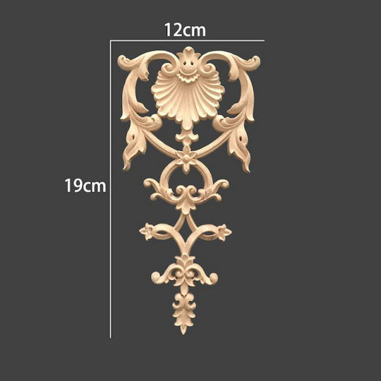 Carved Solid Wood 19x12x0.8cm Dhw-380