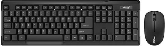 Forev Wireless Keyboard & Mouse Set English US Gray