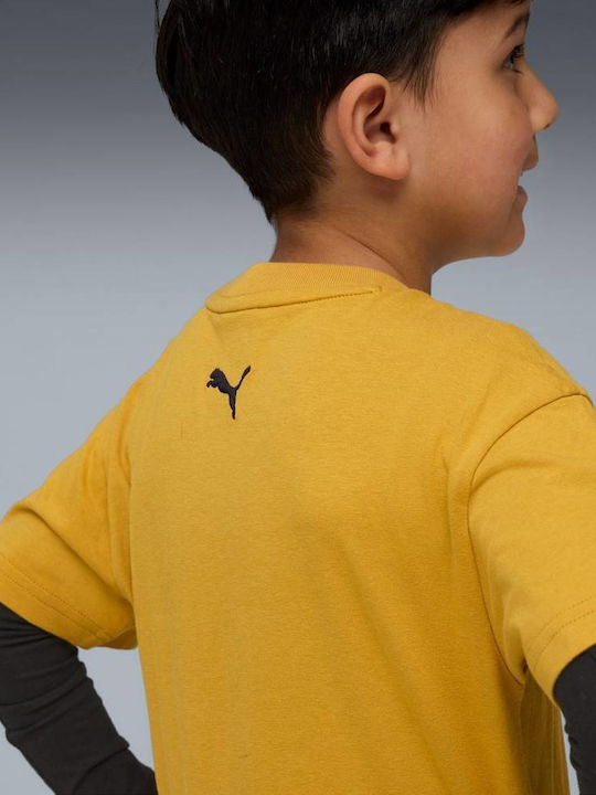 PUMA Kids' T-shirt Mustard Graphic Tee