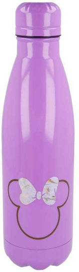 Minnie Mouse Παιδικό Παγούρι Minnie Ανοξείδωτο Μαύρο 780ml