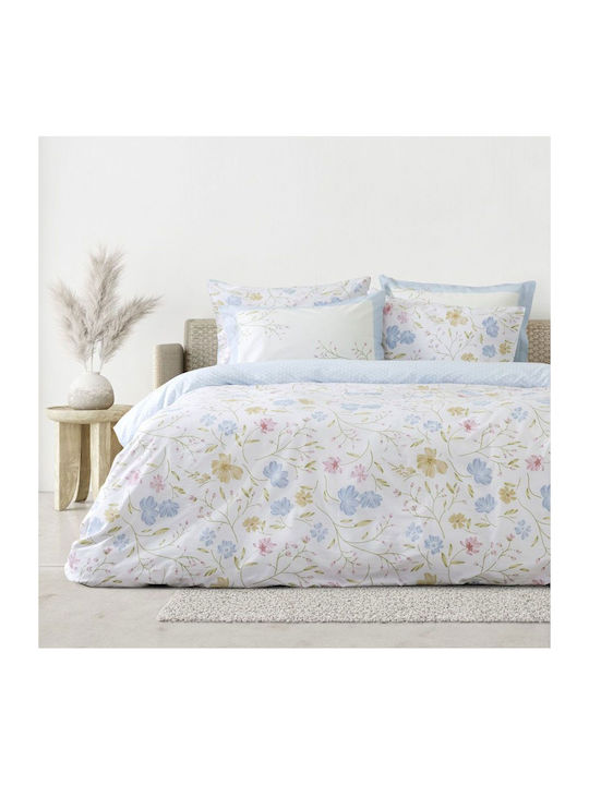 Nima Sheet Sets Single with Elastic 100x200+32cm. Belleza White, Light Blue, Pink 3pcs