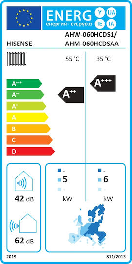 Hisense Ahw-060hcds1 Hi-Therma Unitate Exterioară Split Pentru Pompa de Căldură 6 Kw