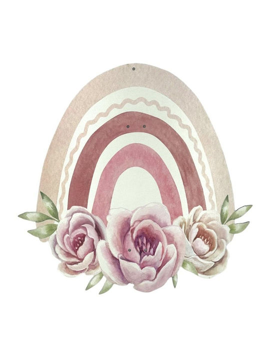 Λαμπάδα Ουράνιο Τόξο Flower Pink