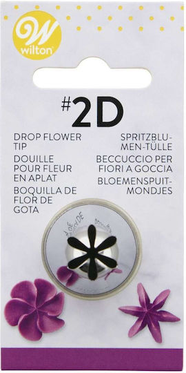 Wilton Blumen Geschlossener N.2D Düse für Spritzbeutel Metallisch 2cm 262D