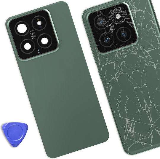 Clappio Battery Cover Xiaomi 14 Integrated Adhesive Green