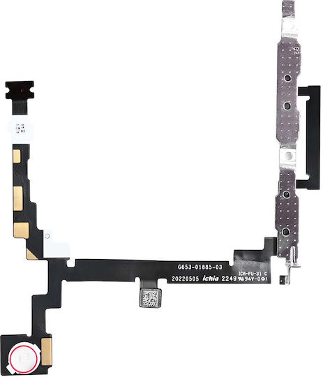 Clappio Power Volume Button Flex Cable Compatible Google Pixel 8a Replacement Black