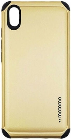 Motomo Tough Armor Back Cover Silicone Gold (Huawei Y5 2019)
