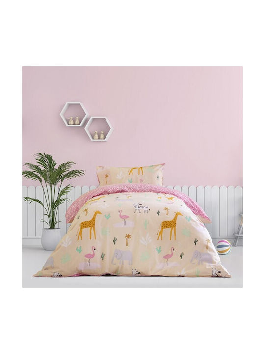 Kocoon Kinderdecken Einzeln Safari Rosa 160x240cm