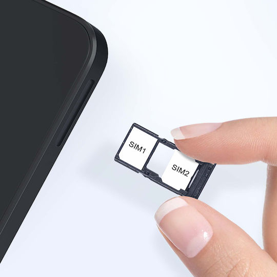 Clappio Dual Sim Microsd Ersatzfach Samsung Galaxy A16 Schwarze