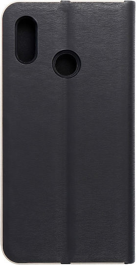 Forcell Vennus Luna Buchen Sie Synthetisches Leder Schwarz (Huawei P20 Lite)