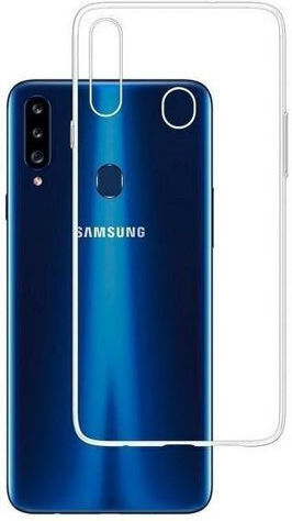 Lime Slimclear Lime Задна корица Силикон Прозрачен (Galaxy A20s)