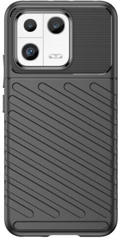 Powertech Thunder Back Cover Silicon Negru (Xiaomi 13)
