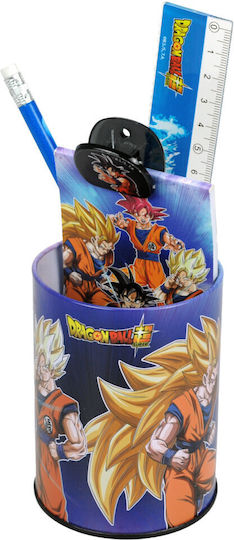Dragon Ball Super Schreibwaren-Set + Bleistiftbehälter 7 Stück
