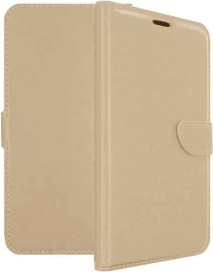 Smart Book Δερματίνης Χρυσό (Galaxy J6)