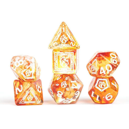 Dungeons & Dragons Adventure Dice Set Sorcerer Orange