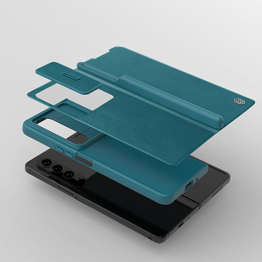 Nillkin Camshield Qin Pro Back Cover Δερματίνης 2mm Μαύρο (Galaxy Z Fold4)
