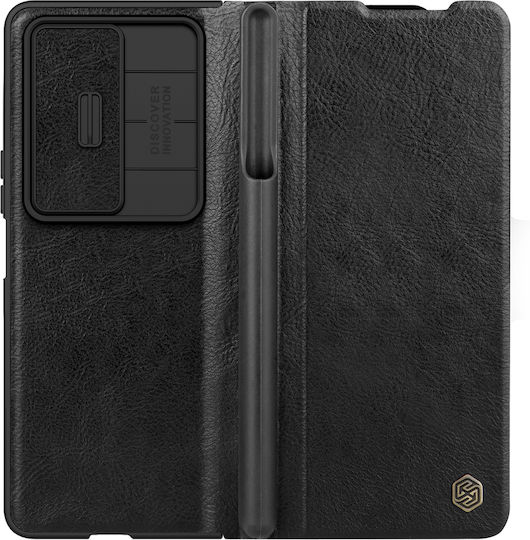 Nillkin Camshield Qin Pro Back Cover Δερματίνης 2mm Μαύρο (Galaxy Z Fold4)