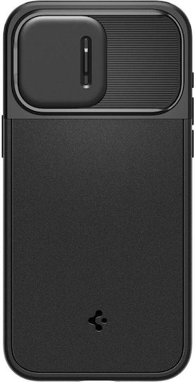 Spigen Optik Armor MagFit Back Cover Silicone / Plastic 2mm Black (iPhone 15 Pro)