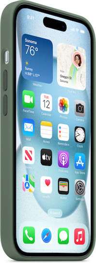 Apple Back Cover Silicone Cyrpess (iPhone 15)
