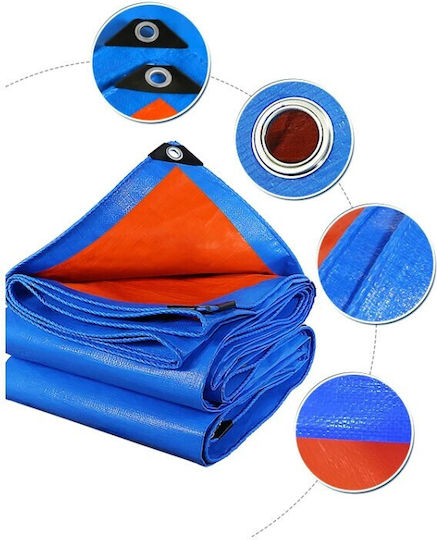 Waterproof Tarpaulin 160gr/m² 3x2m. Light Type Blue