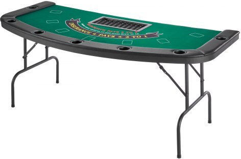 Vevor Poker Table Metal Foldable Green 1pcs