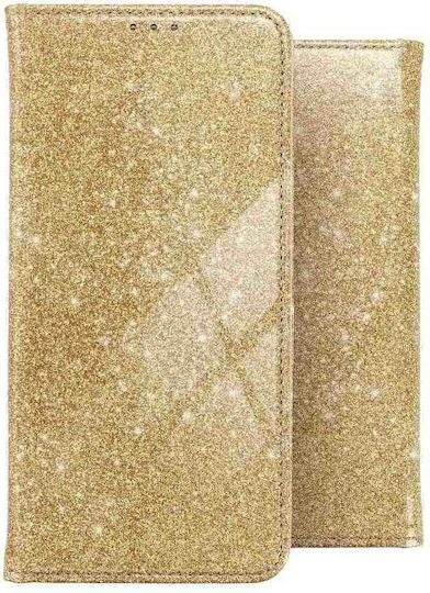 Forcell Forcell Shining Buchen Sie Synthetisches Leder Gold (Huawei P Smart 2021)