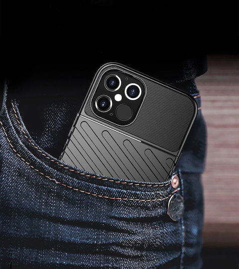 Powertech Umschlag Rückseite Silikon Blau (Xiaomi Mi 11)