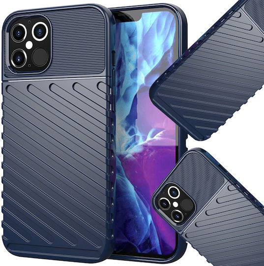 Powertech Umschlag Rückseite Silikon Blau (Xiaomi Mi 11)