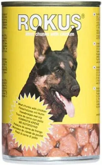 Rokus Wet Food Dogs in Cans with Chicken and Meat 415gr