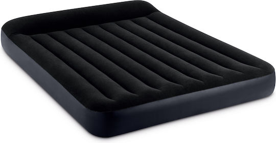 Intex Inflatable Camping Air Mattress King Size with Integrated Classic Queen Pump 152x203x25cm