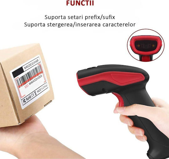 BP Scanner portabil Wireless cu capacitate de citire a codurilor de bare 2D și QR
