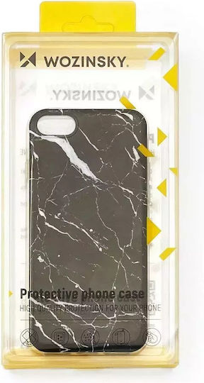 Marble Back Cover Silicon Negru (Redmi 8A)