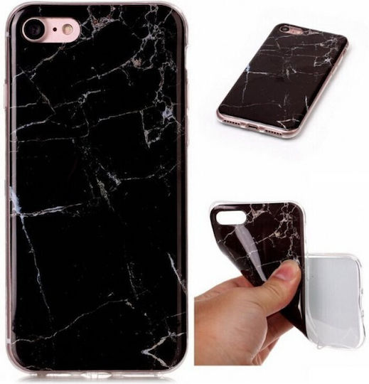 Wozinsky Marble Back Cover Σιλικόνης Μαύρο (Galaxy A70)