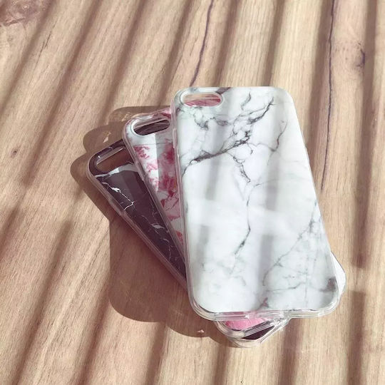 Marble Back Cover Silicon Negru (Redmi 8A)