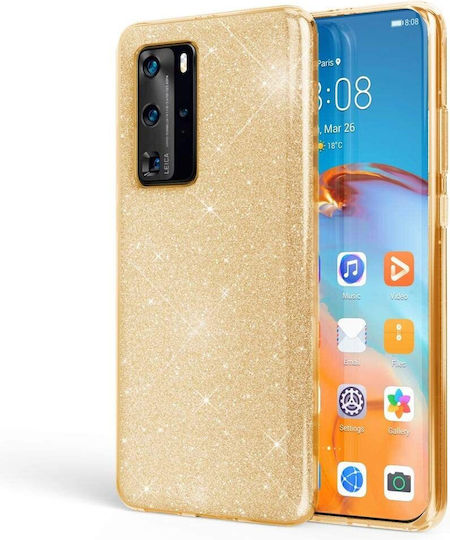 Back Cover Σιλικόνης Χρυσό (Huawei P40 Pro)