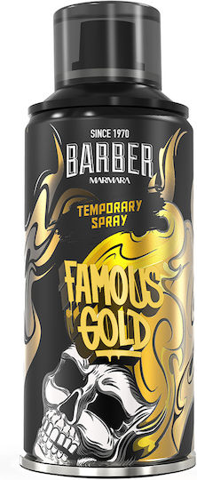 Famous Gold Hair Colour Spray 150ml Barber Marmara