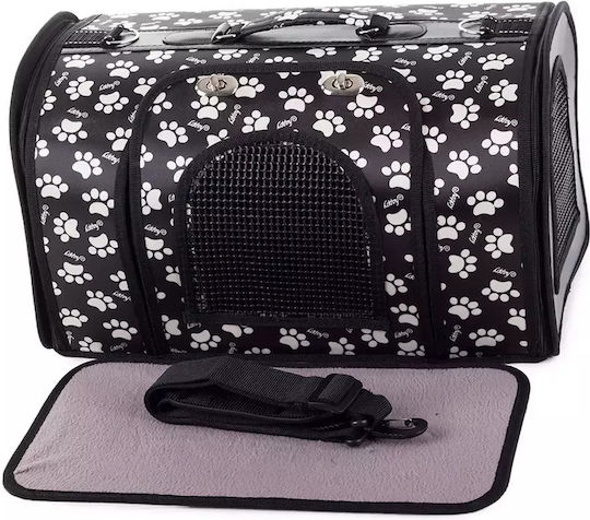 Waterproof Dog/Cat Carrying Black Shoulder Bag L49xW32xH29cm