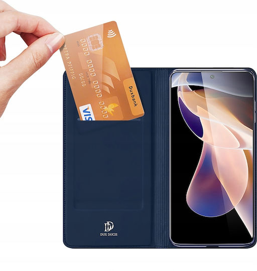 Dux Ducis Skin Pro Book Δερματίνης Navy Μπλε (Poco M4 Pro 5G / Redmi Note 11s 5G)