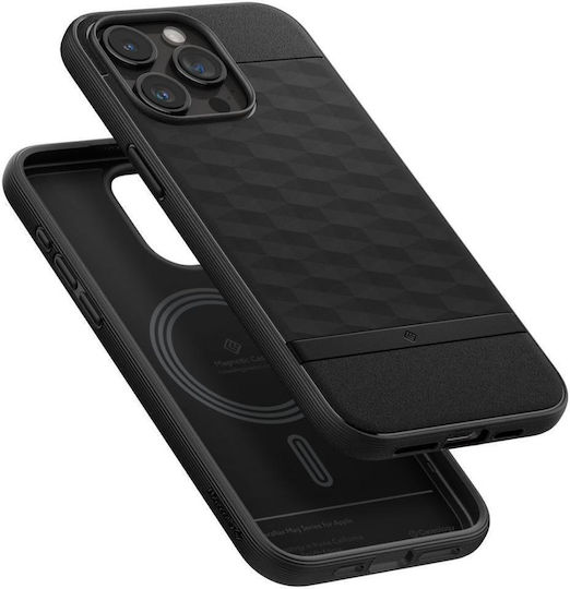 Caseology Parallax Mag Back Cover Σιλικόνης 2mm Matte Black (iPhone 16 Pro Max)