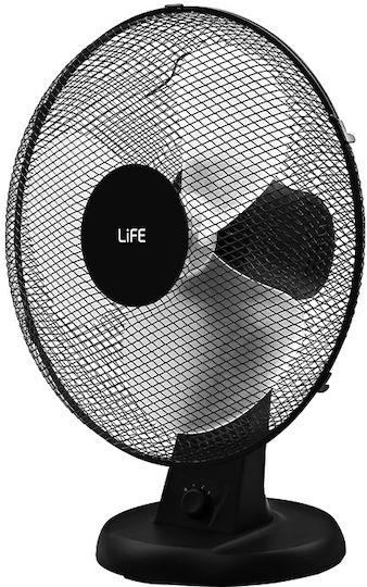 Life Ponente Tischventilator 50W Lüfterdurchmesser 40cm Schwarze