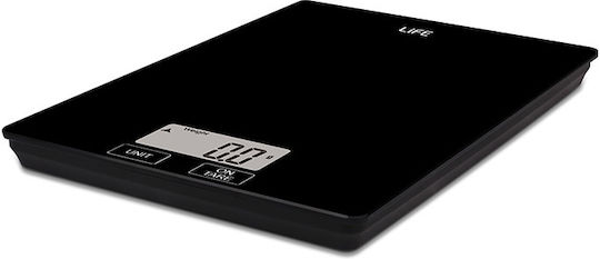 Life Accuracy Digital Kitchen Scale up to 5kg Black