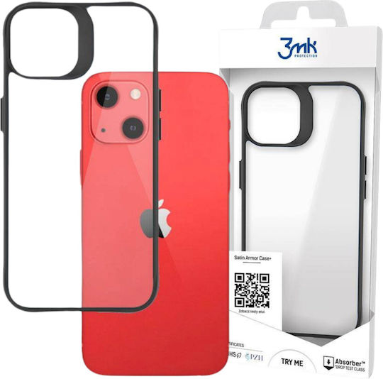 3MK Satin Armor+ Back Cover Plastic / Silicon 1.5mm Transparent (iPhone 13)