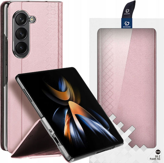Dux Ducis Bril Brieftasche Leder Rosa (Galaxy Z Fold5)
