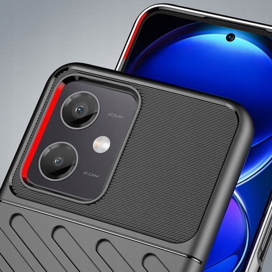 Hurtel Thunder Back Cover Σιλικόνης Μαύρο (Poco X5)