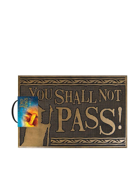 Pyramid International Entrance Mat made of Rubber Lord Rings You Shall Not Pass Gray 40x60cm