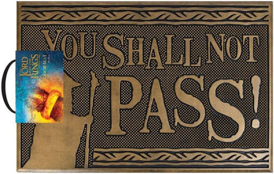 Pyramid International Fußmatte aus Gummi Lord Rings You Shall Not Pass Gray 40x60cm