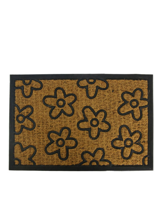 Viosarp Fußmatte Rutschfest Floral Braun 40x60cm
